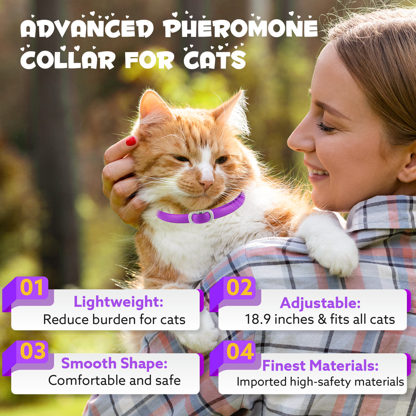 Oimmal Calming Collar for Cats