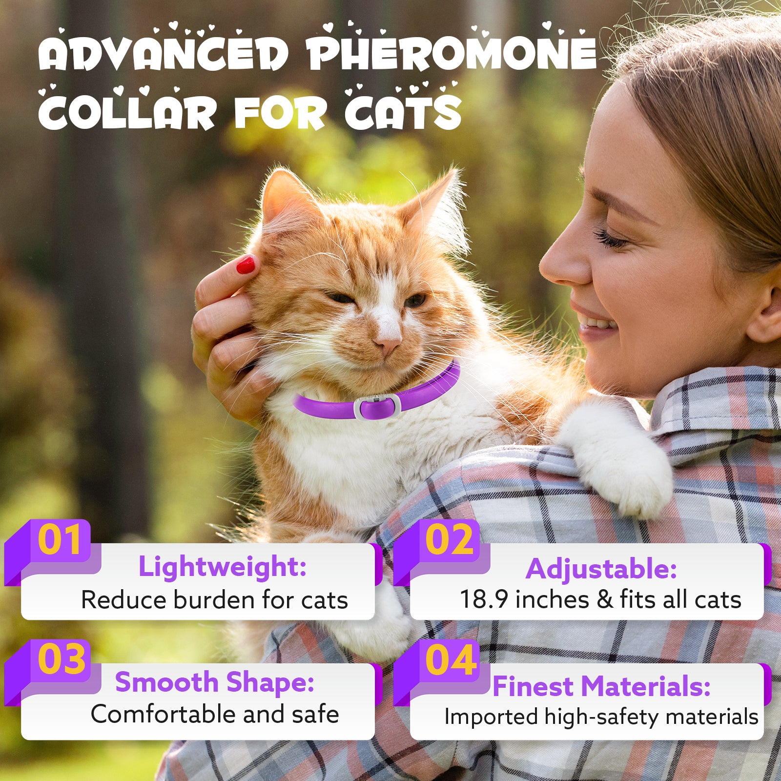 Oimmal Calming Collar for Cats