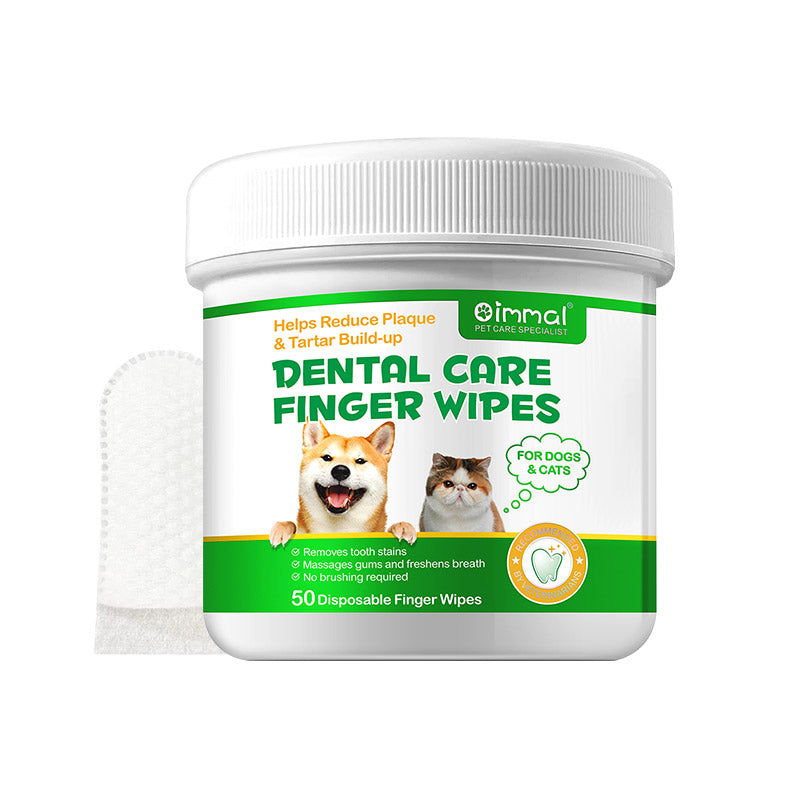 Oimmal Teeth Cleaning Wipes for Dogs & Cats