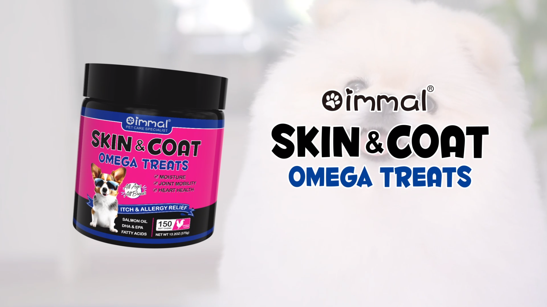 Oimmal Dog Skin & Coat Omega Treats🐕🐕