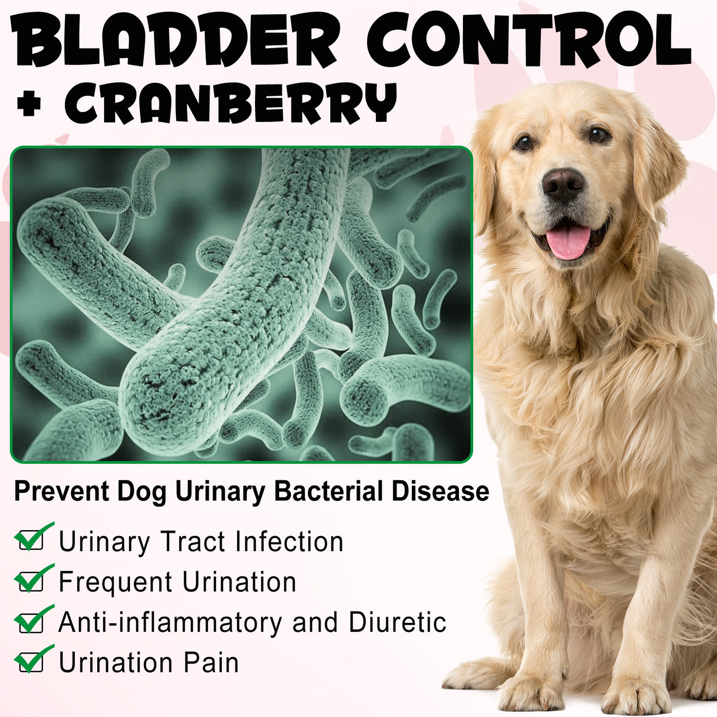Oimmal 150pcs Dog Bladder Control Chews (Peking Duck Flavor) - 2Pack