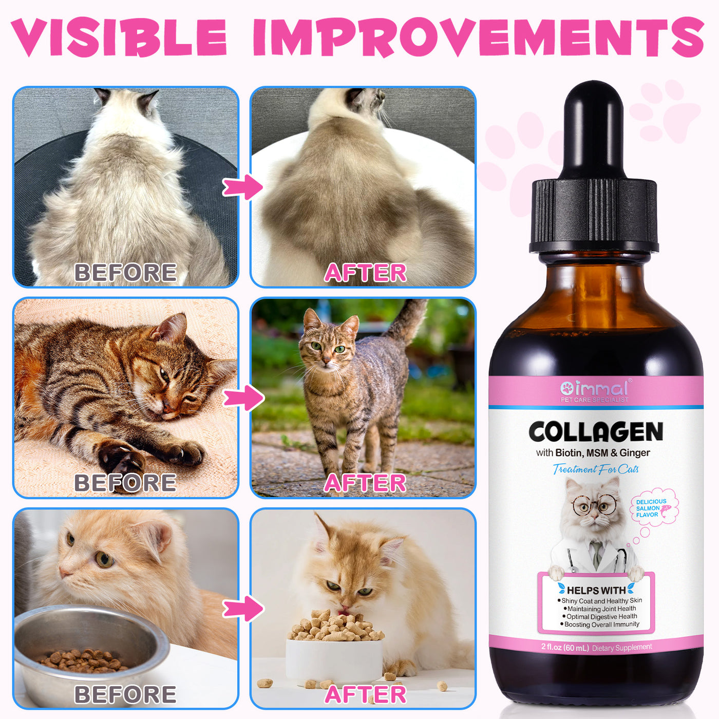 Oimmal Collagen Drops for Cats