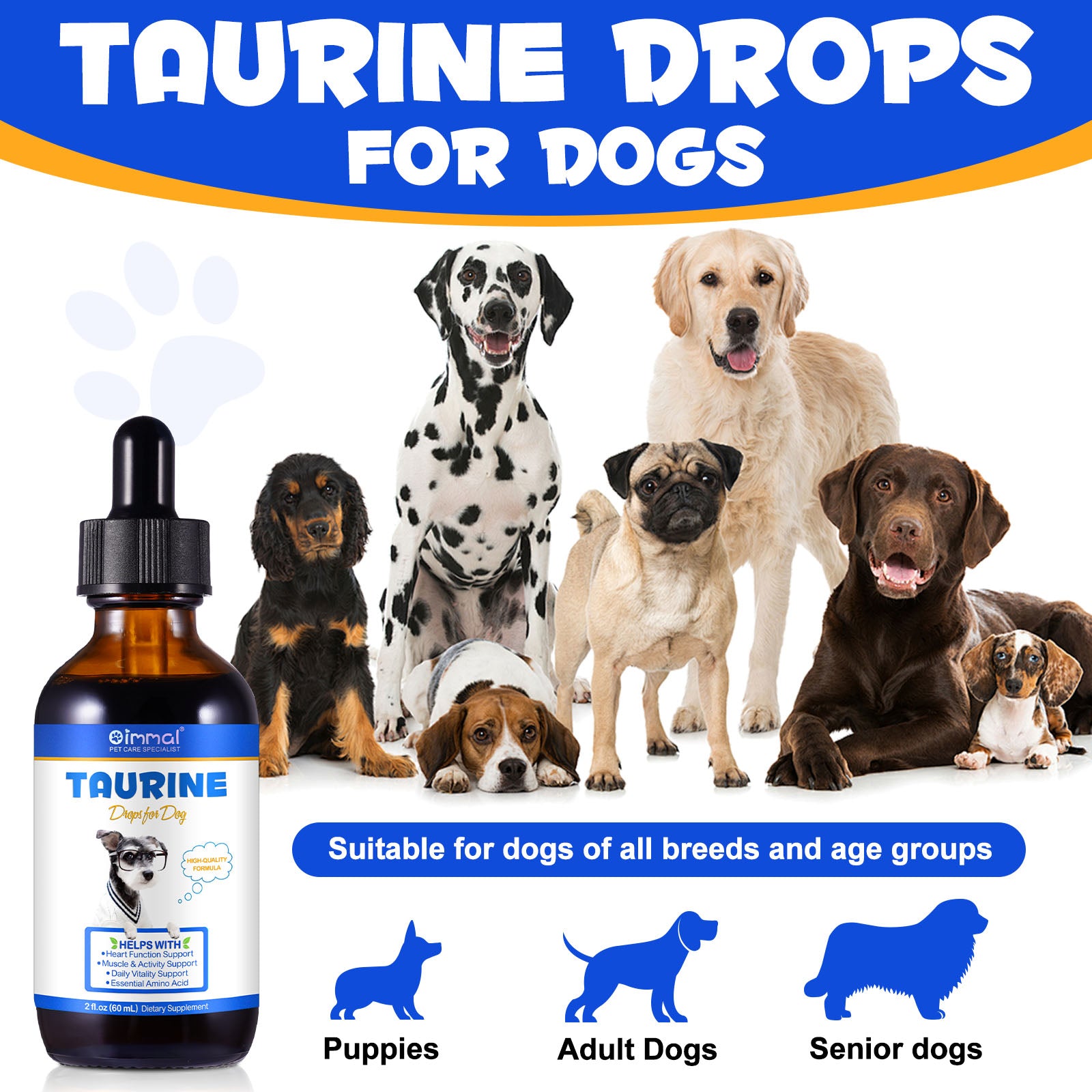 Oimmal Taurine Drops for Dog - 1Pack