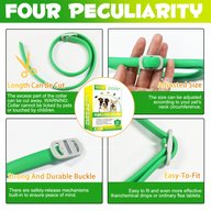 Oimmal Flea & Tick Collar for Dogs (4 Collars) - Green&Yellow