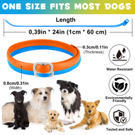Oimmal Flea & Tick Collar for Dogs (4 Collars) - Blue&Orange