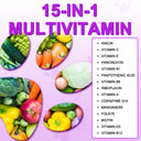 Oimmal 15-IN-1 Multivitamins Supplement for Dogs - 2 Packs