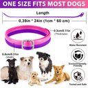 Oimmal Flea & Tick Collar for Dogs (4 Collars) - Pink&Purple
