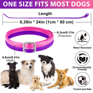 Oimmal Flea & Tick Collar for Dogs (4 Collars) - Pink&Purple