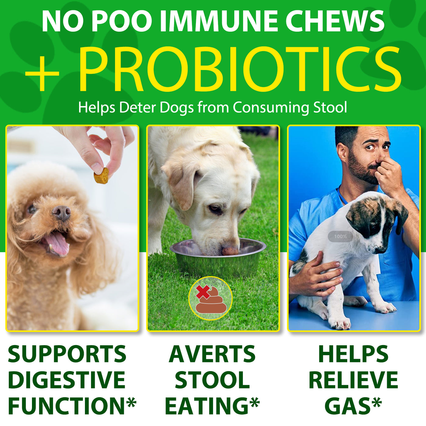 Oimmal No Poo +Probiotics Immune Chews