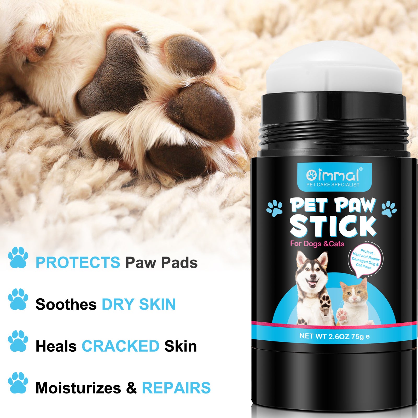 Oimmal Pet Paw Balm Stick - 2Pack