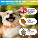 Oimmal Flea & Tick Collar for Dogs (4 Collars) - Blue&Orange