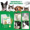 Oimmal Pets Cleaning Gloves Wipes - 8 Pack