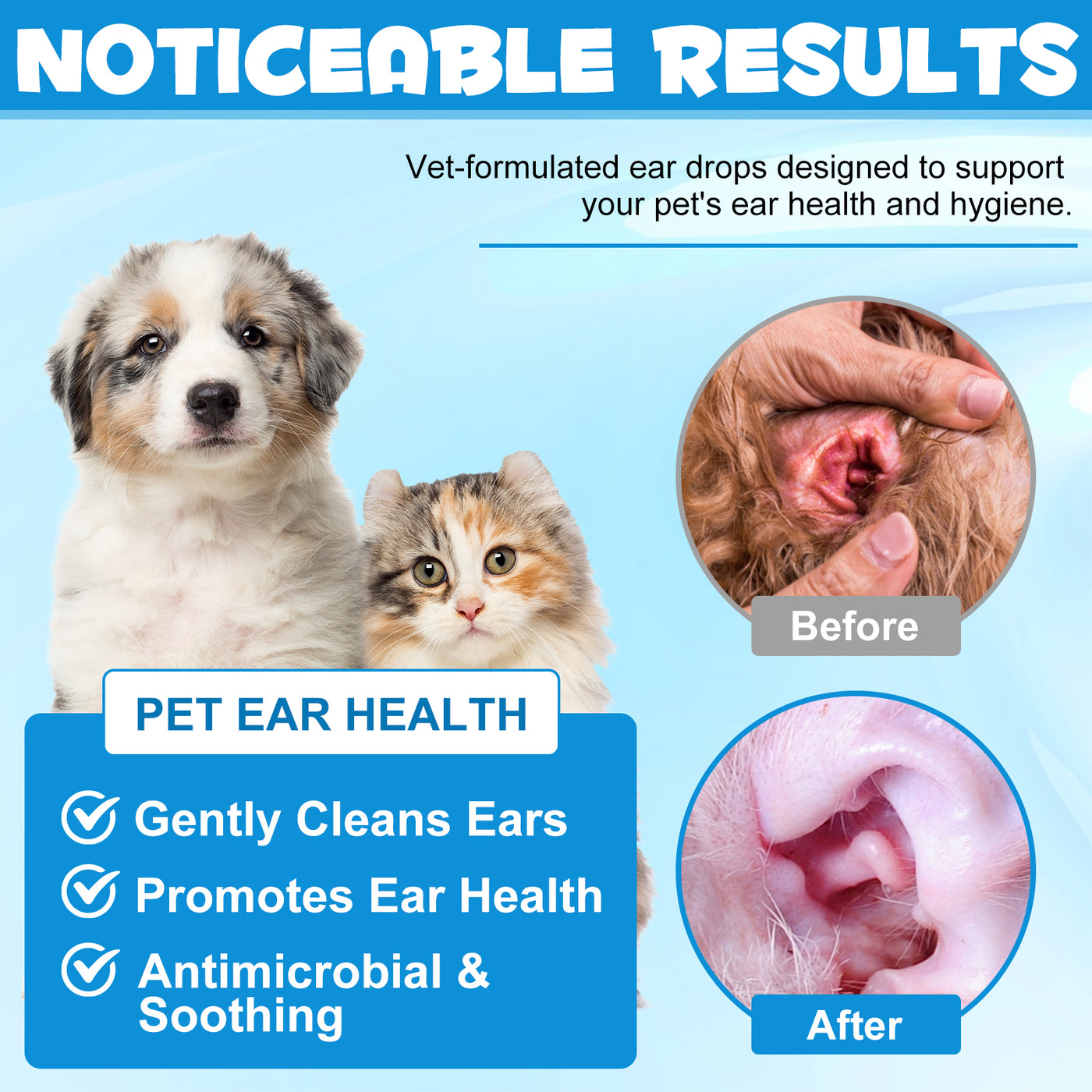 Oimmal Pets Ear Drops 60ml - 3Pack