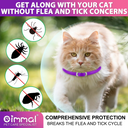Oimmal Flea & Tick Collar for Cats (4 Collars) - Pink&Purple