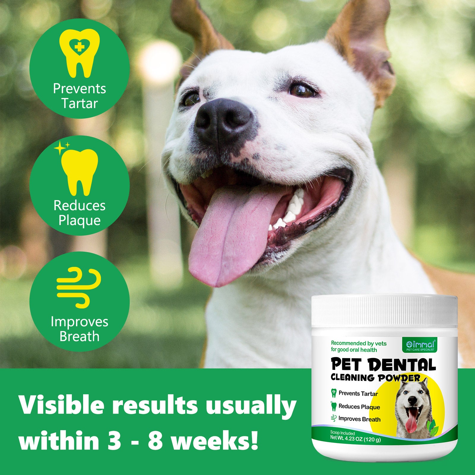 Oimmal Pet Dental Cleaning Powder 120g