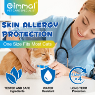 Oimmal Flea & Tick Collar for Cats (4 Collars) - Blue&Orange