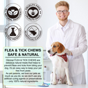 Oimmal 150pcs Dog Flea & Tick Chews (Peking Duck Flavor) - 3Pack