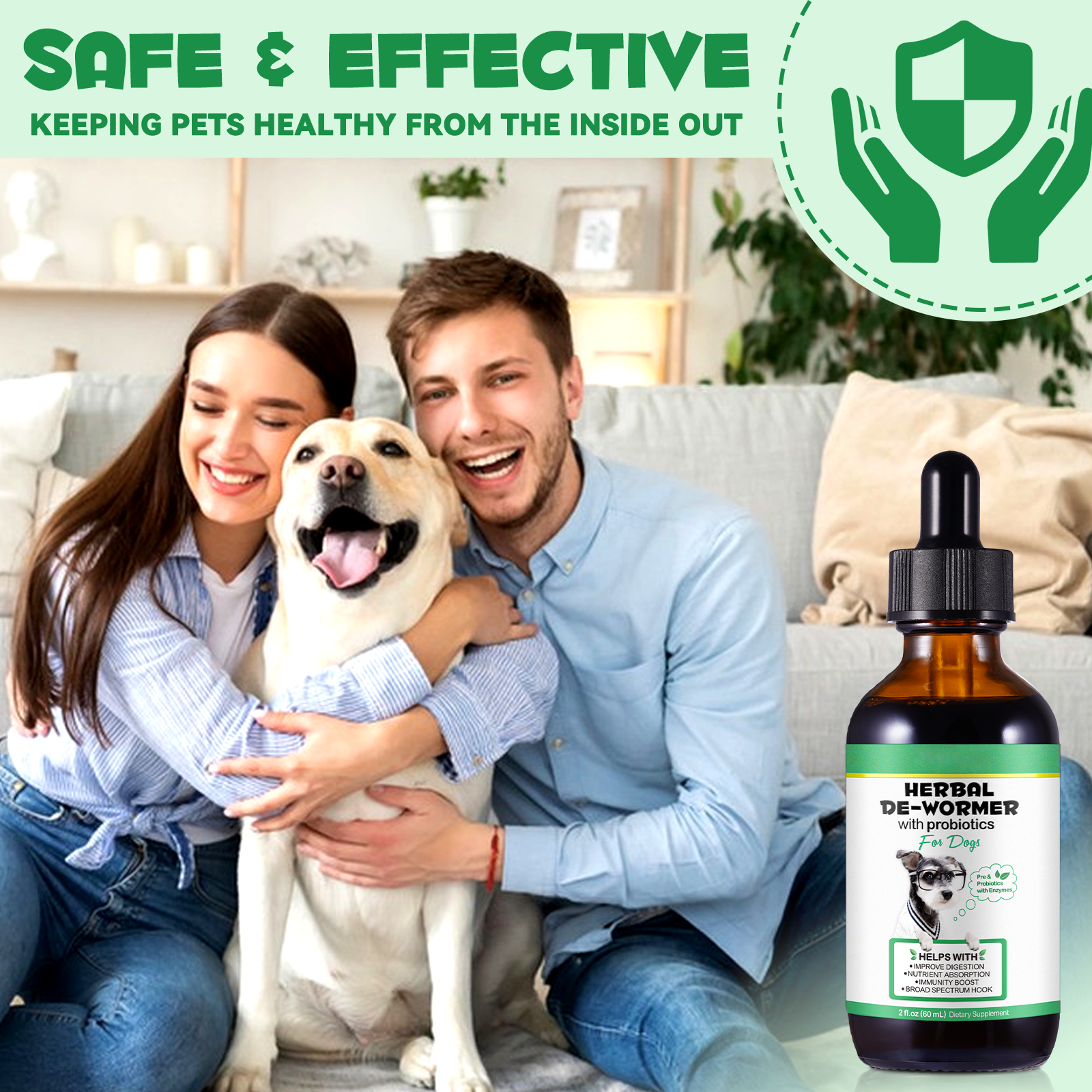 Oimmal Herbal De-Wormer Drops for Dogs