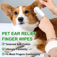 Oimmal 50P Pet Ear Relief Finger Wipes - 2Pack