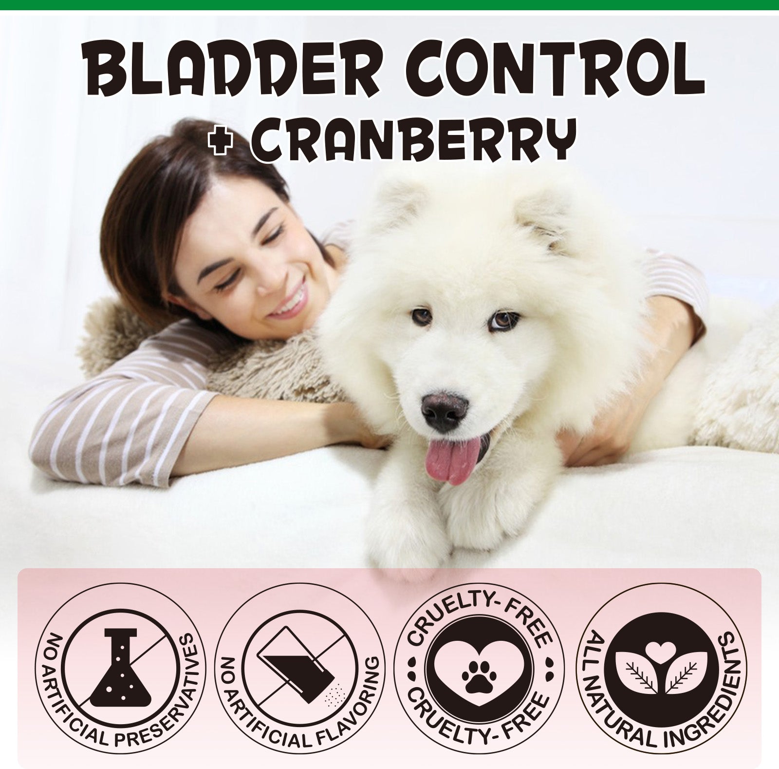Oimmal 150pcs Dog Bladder Control Chews (Peking Duck Flavor) - 2Pack