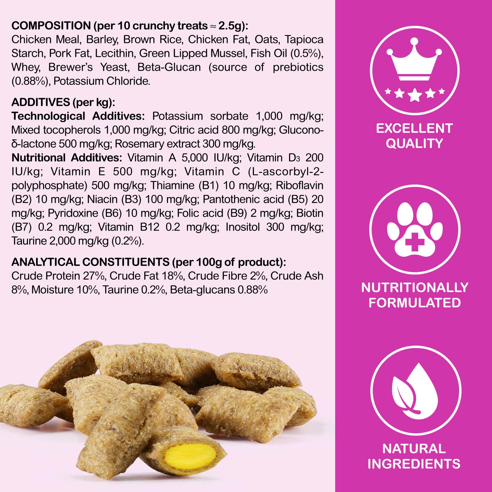 Oimmal Cat 15in1 Multivitamin Chews 100g - 2Pack