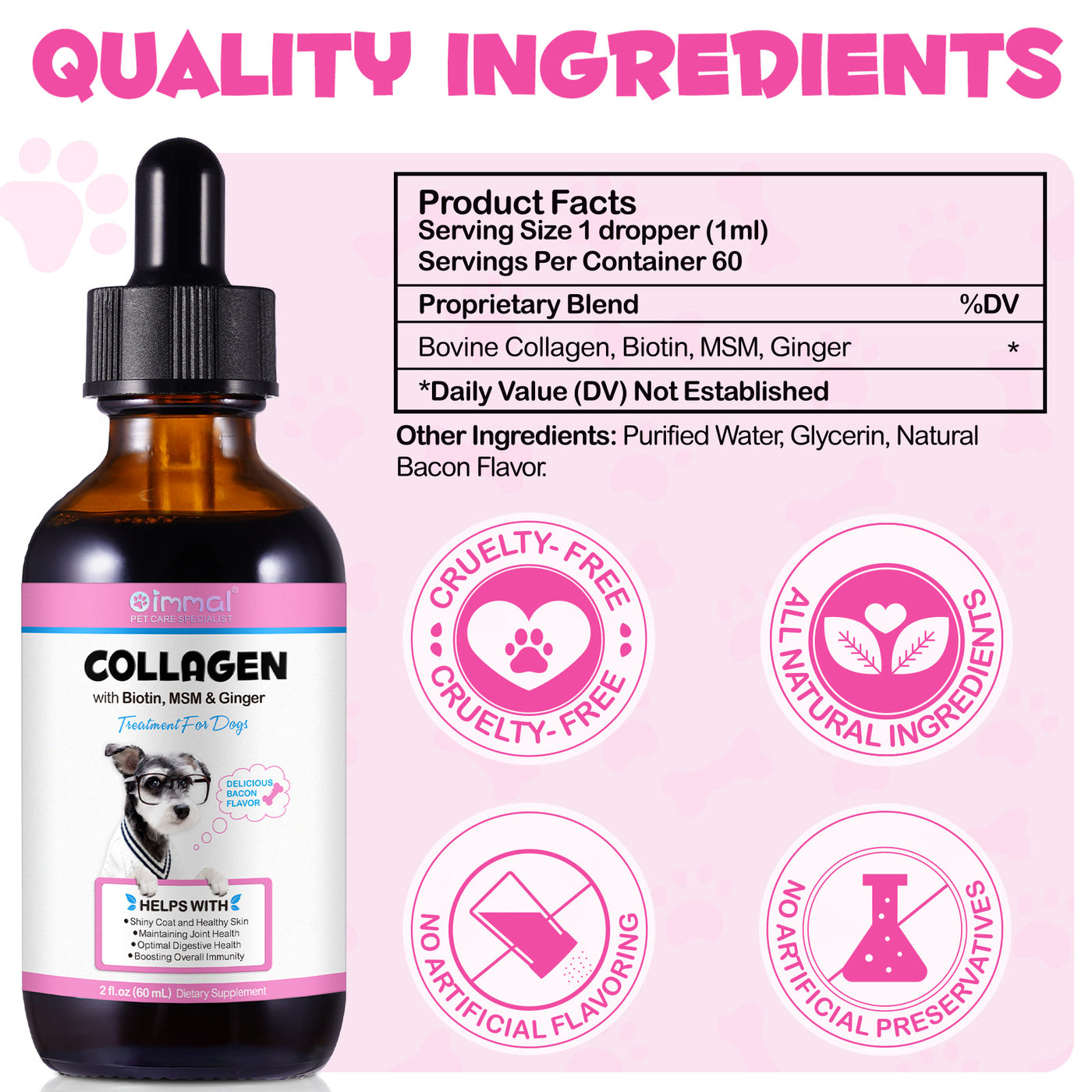Oimmal Collagen Drops for Dogs