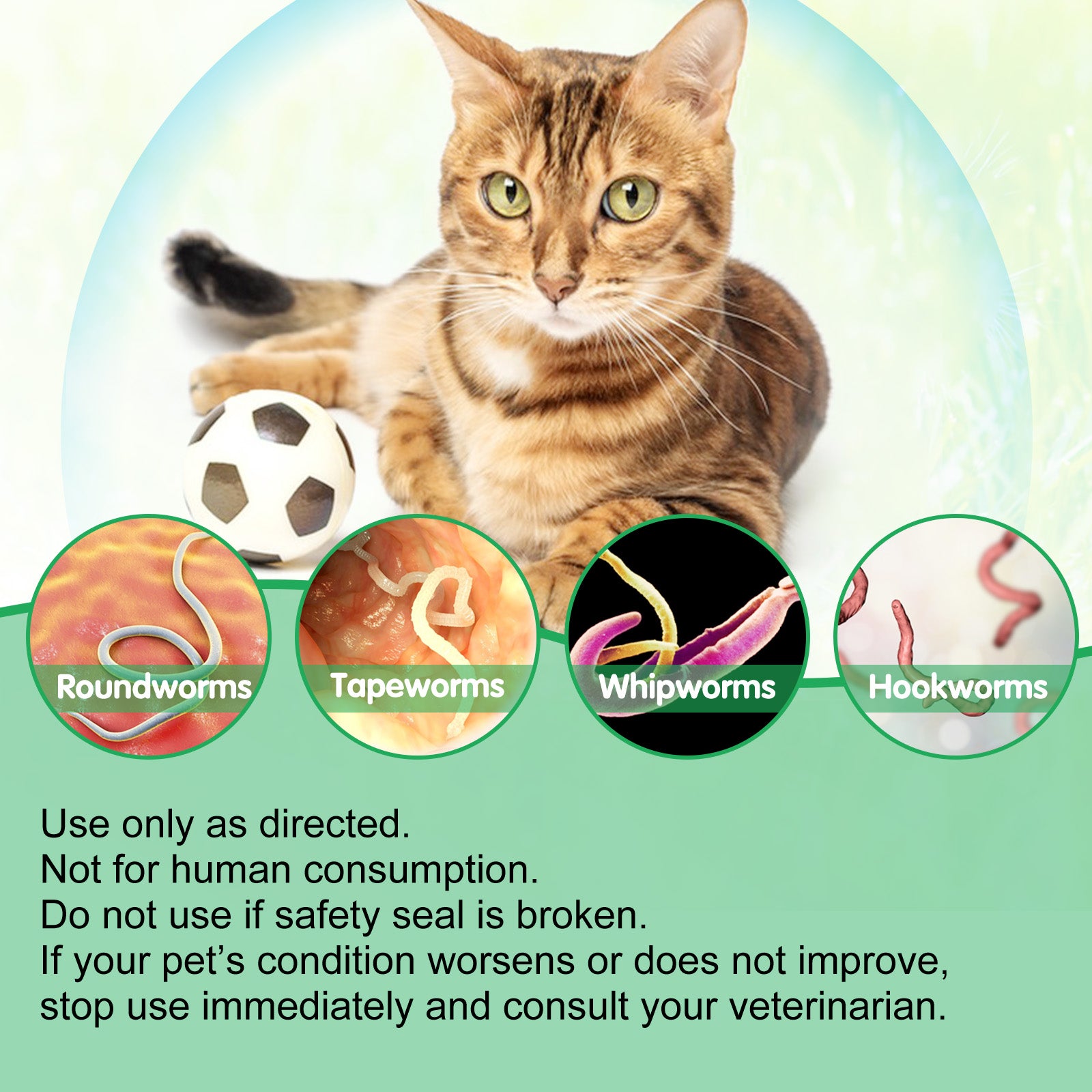 Oimmal Herbal De-Wormer Drops for Cat - 2Pack