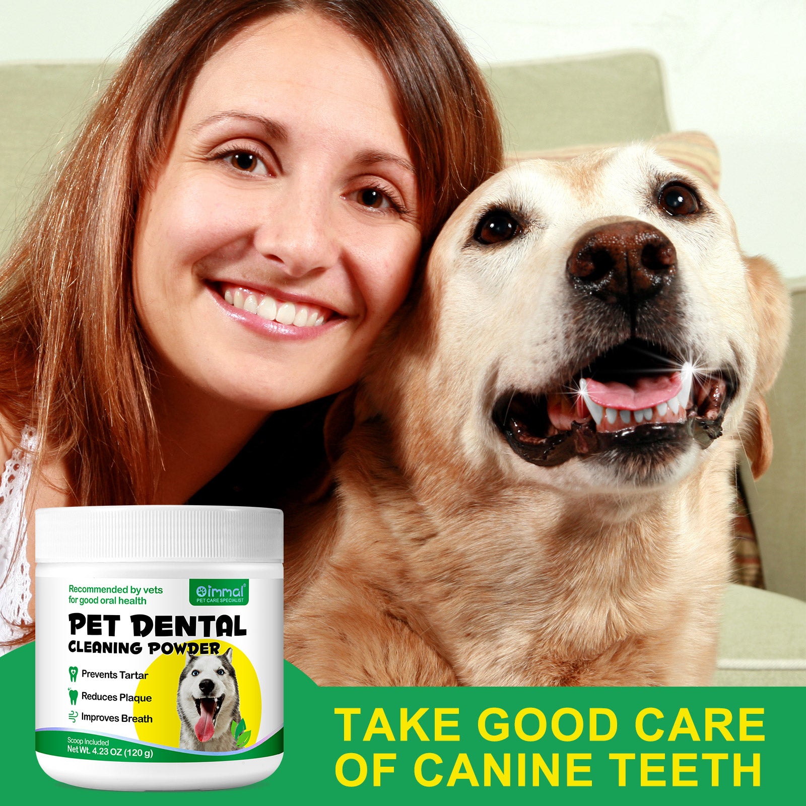 Oimmal Pet Dental Cleaning Powder 120g