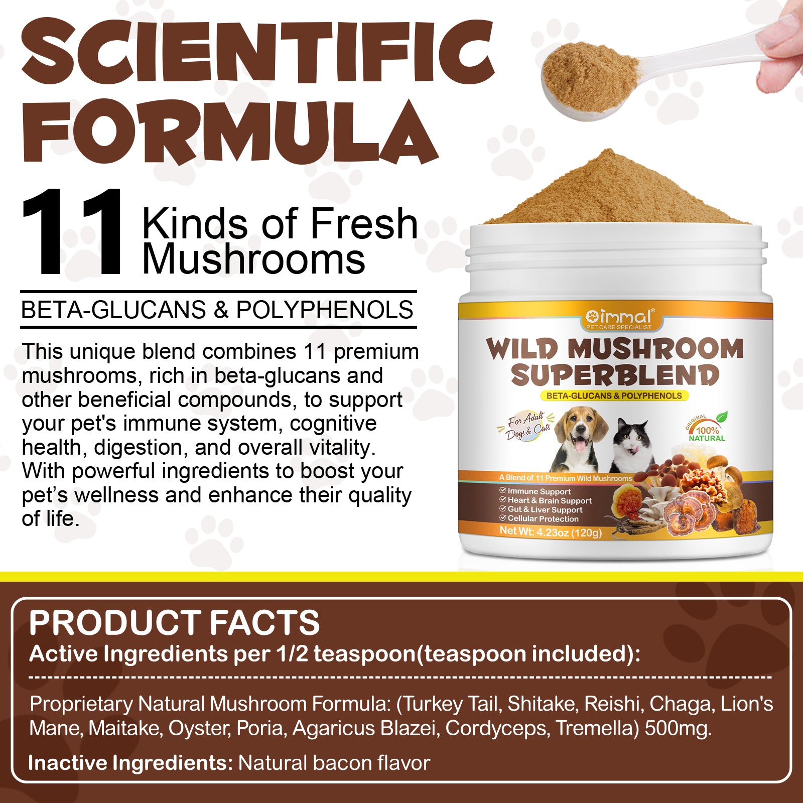 Oimmal Wild Mushroom Superblend 120g - 2Pack