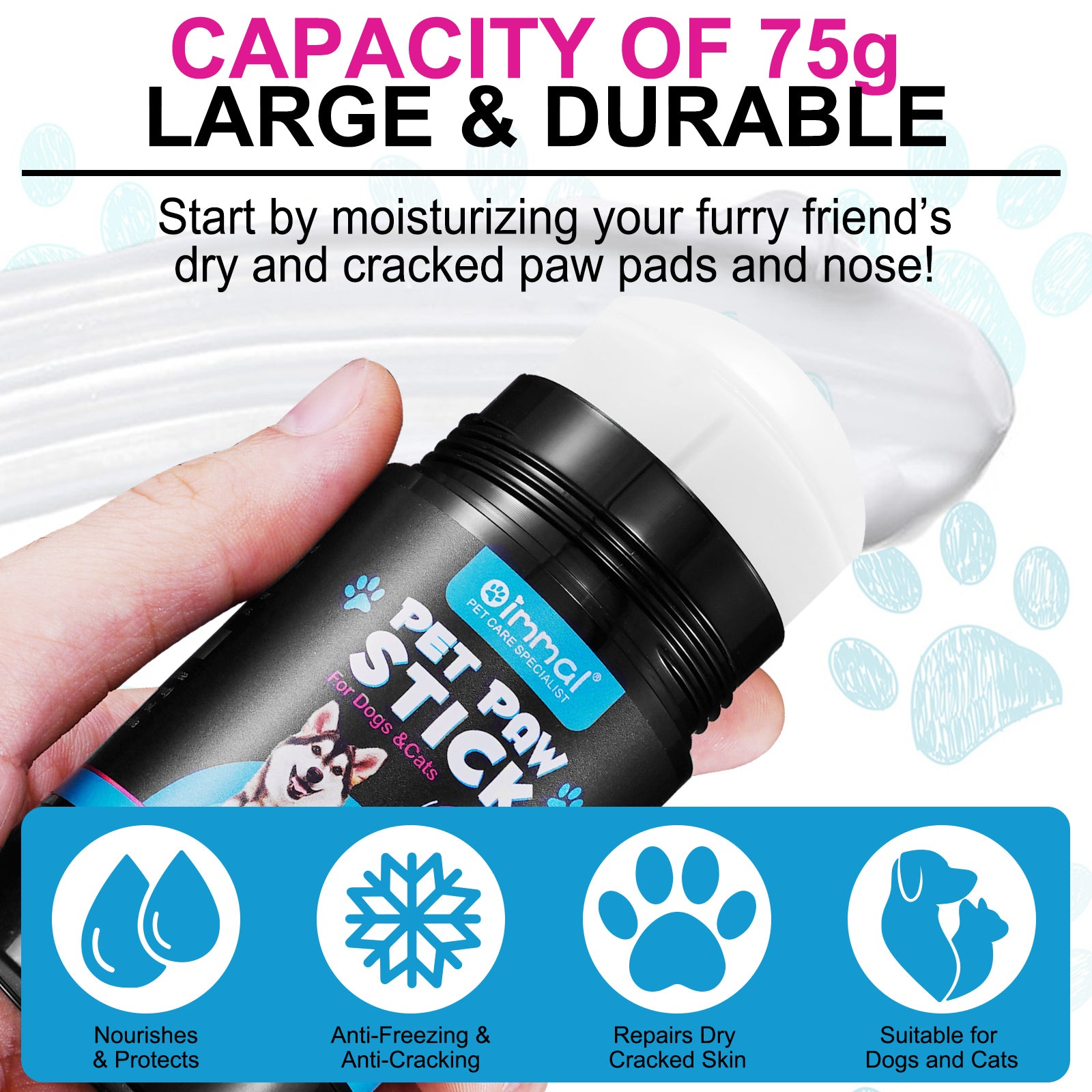 Oimmal Pet Paw Balm Stick - 2Pack