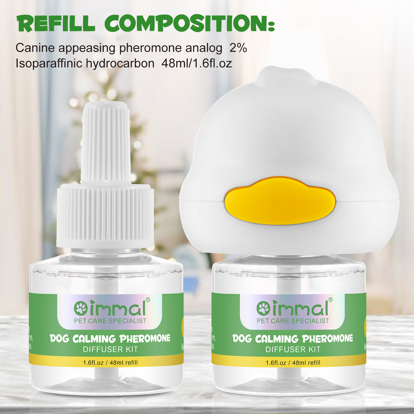 Oimmal Dog Calming Pheromone Diffuser Kit - 2 Packs