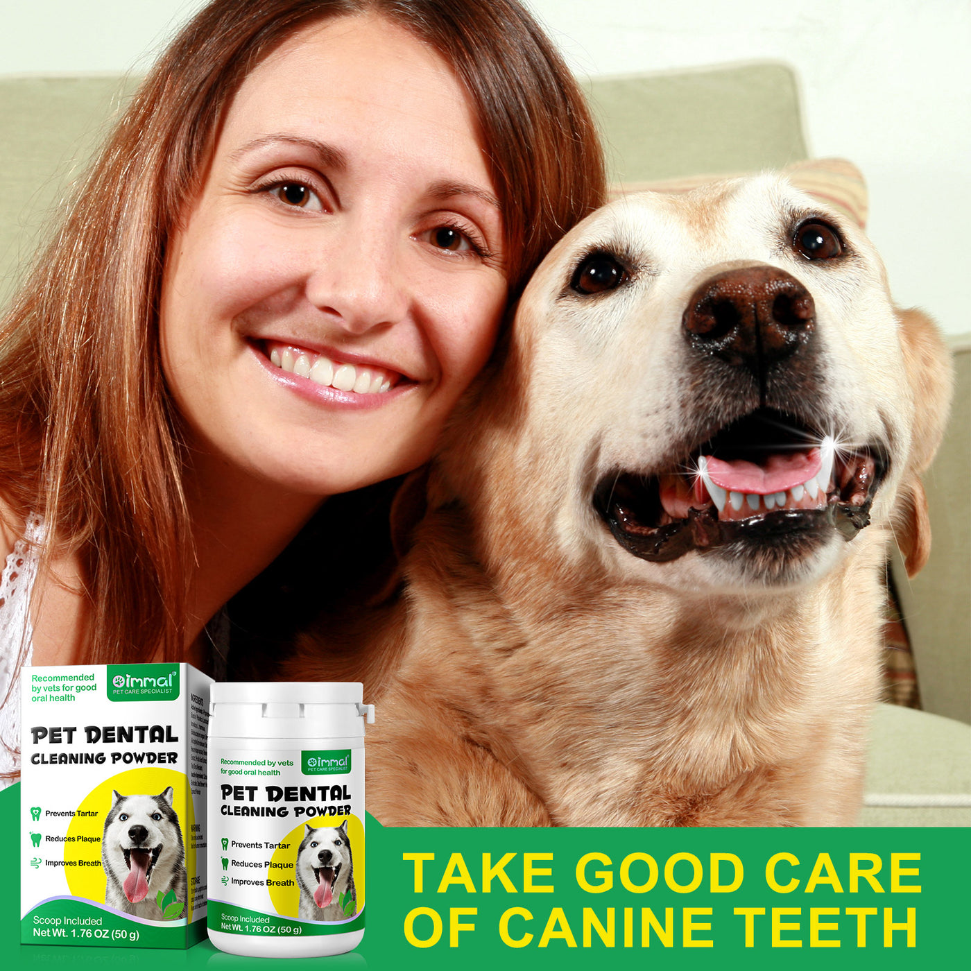 Oimmal Pet Dental Cleaning Powder 50g