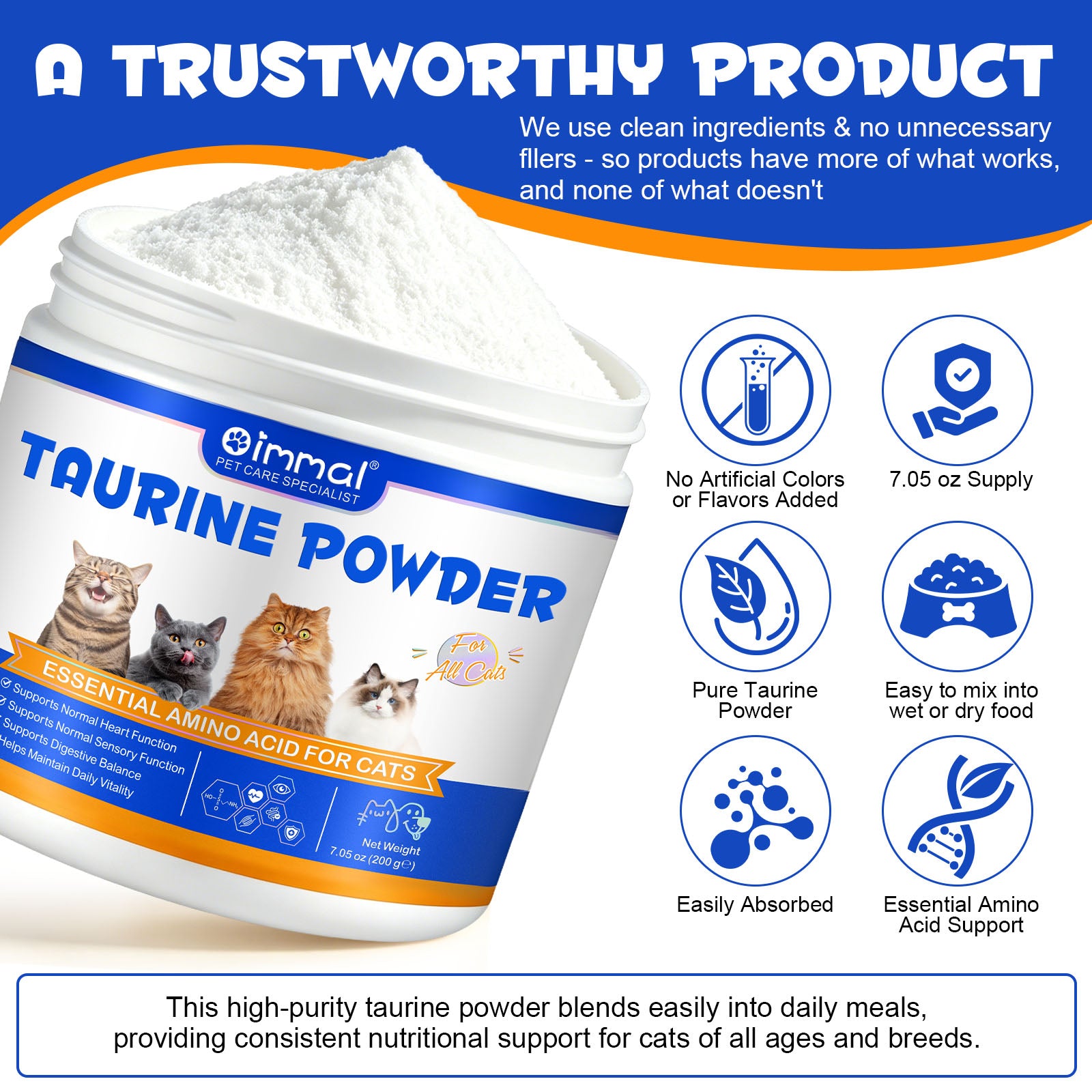 Oimmal Cat Taurine Powder - 1Pack