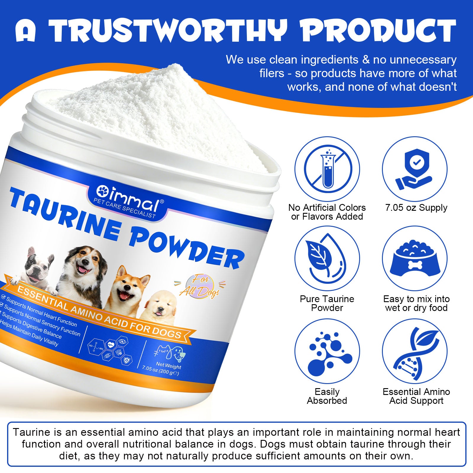Oimmal Dog Taurine Powder - 1Pack
