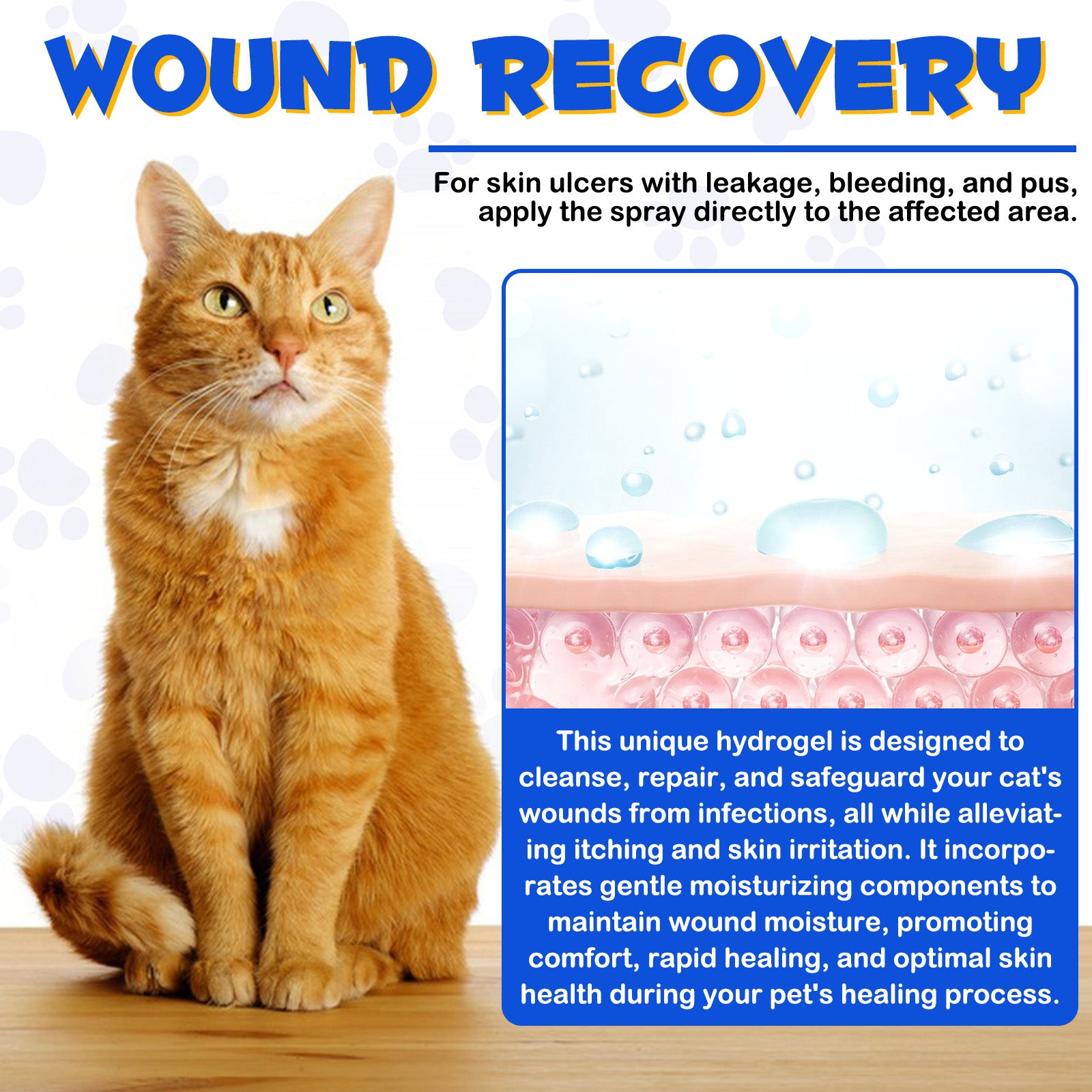 Oimmal Cat Wound Healing Spray 100ml - 2Pack