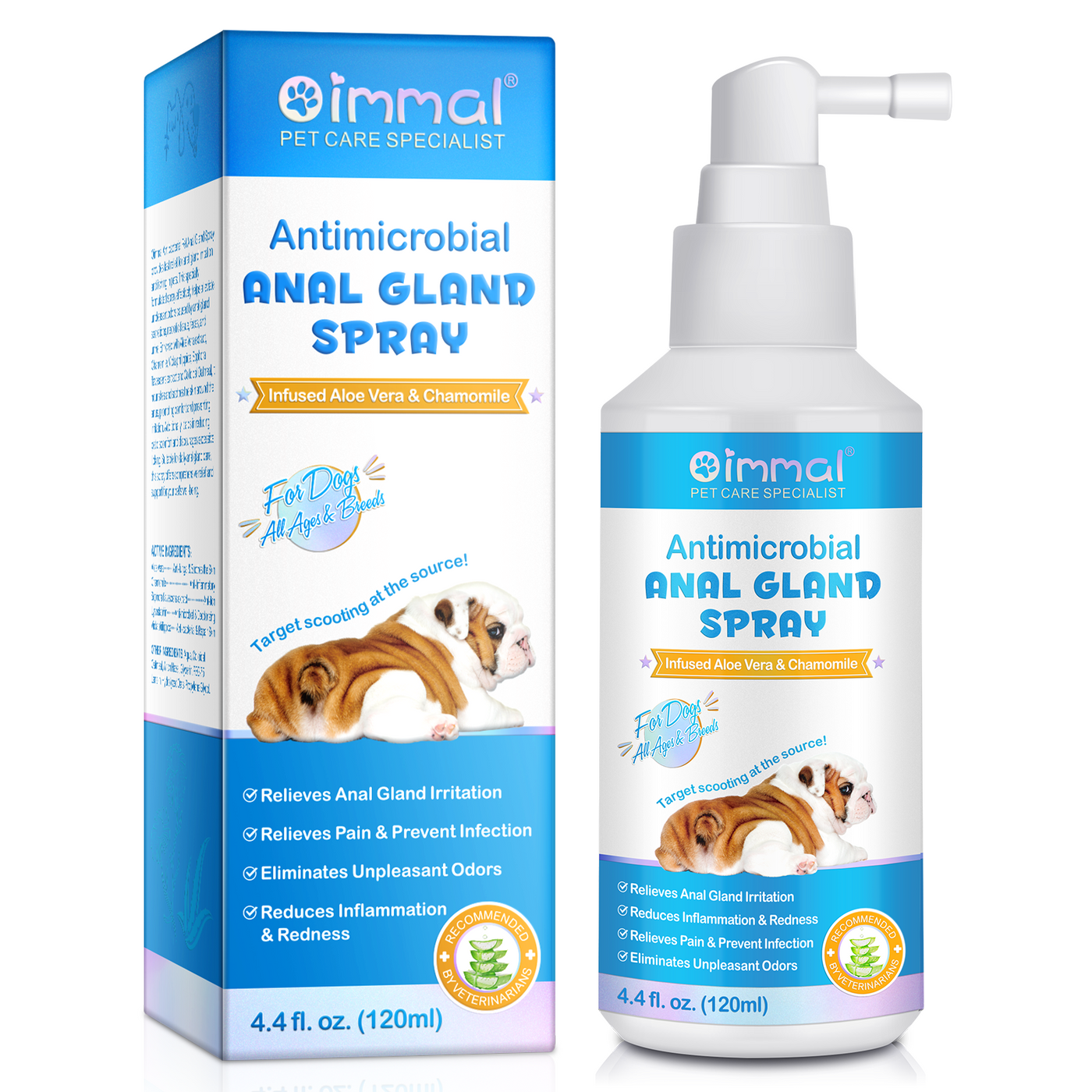 Oimmal Antimicrobial Anal Gland Spray for Dog