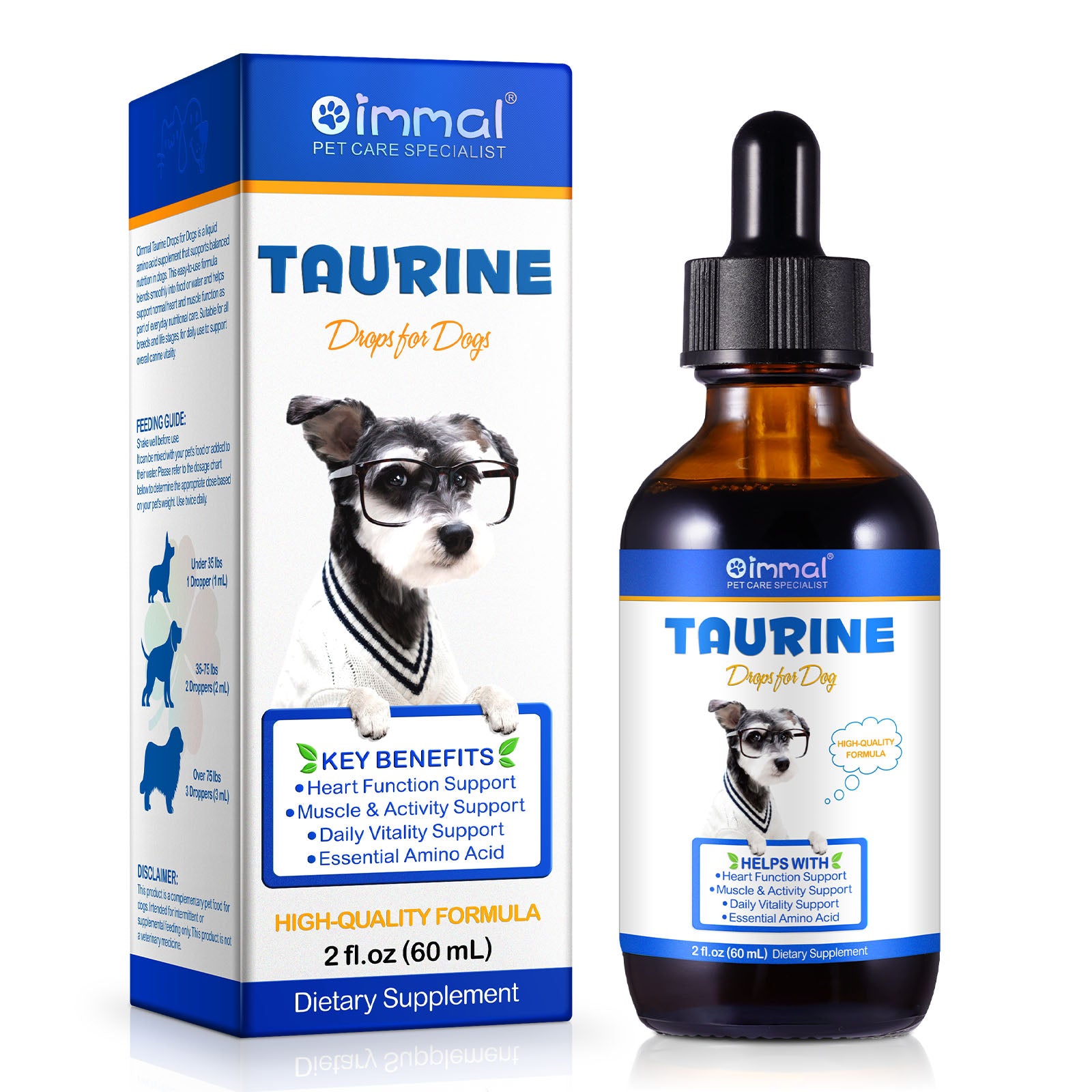 Oimmal Taurine Drops for Dog - 1Pack