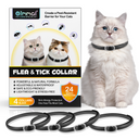 Oimmal Flea & Tick Collar for Cats (4 Collars) - Black