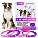 Oimmal Flea & Tick Collar for Dogs (4 Collars) - Pink&Purple