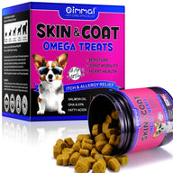 Oimmal 150pcs Dog Skin & Coat Omega Treats - Chicken Flavor 1Pack