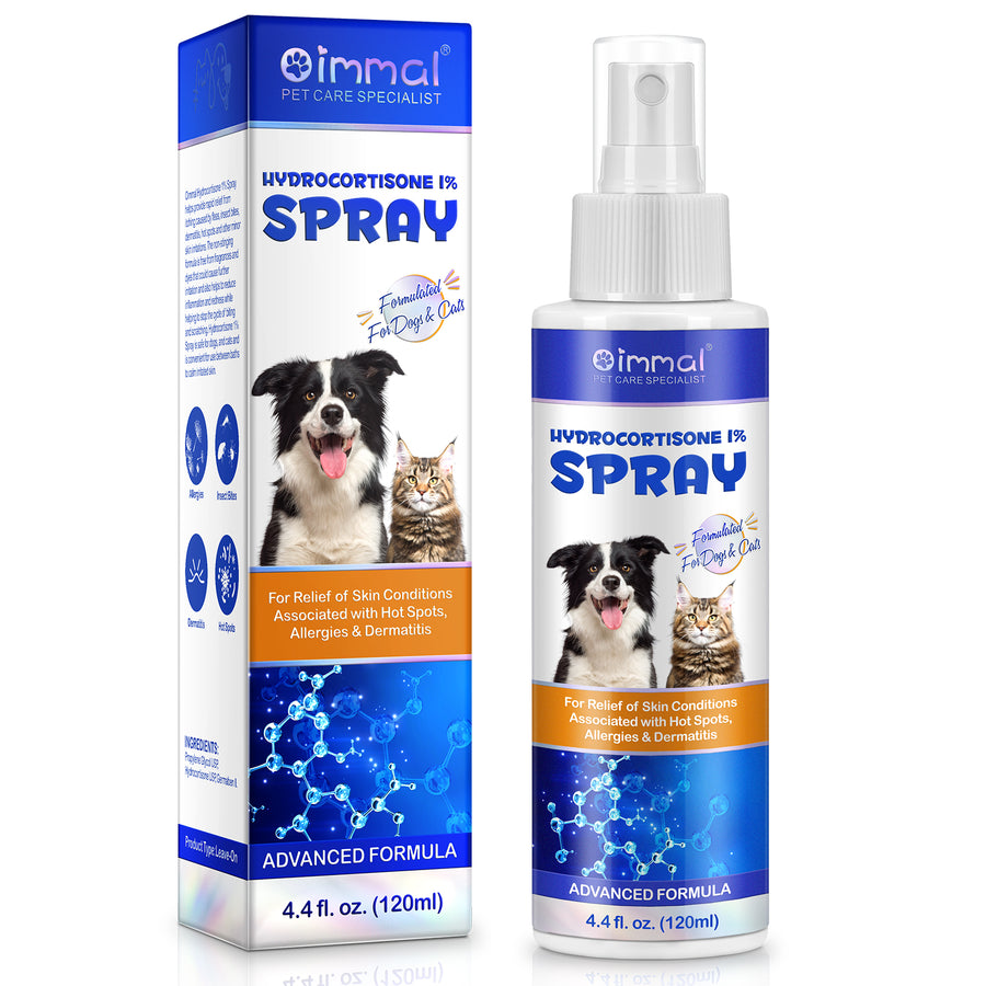 Oimmal Pets Hvdrocortisone 1% Spray