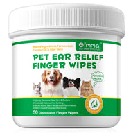 Oimmal 50P Pet Ear Relief Finger Wipes - 2Pack