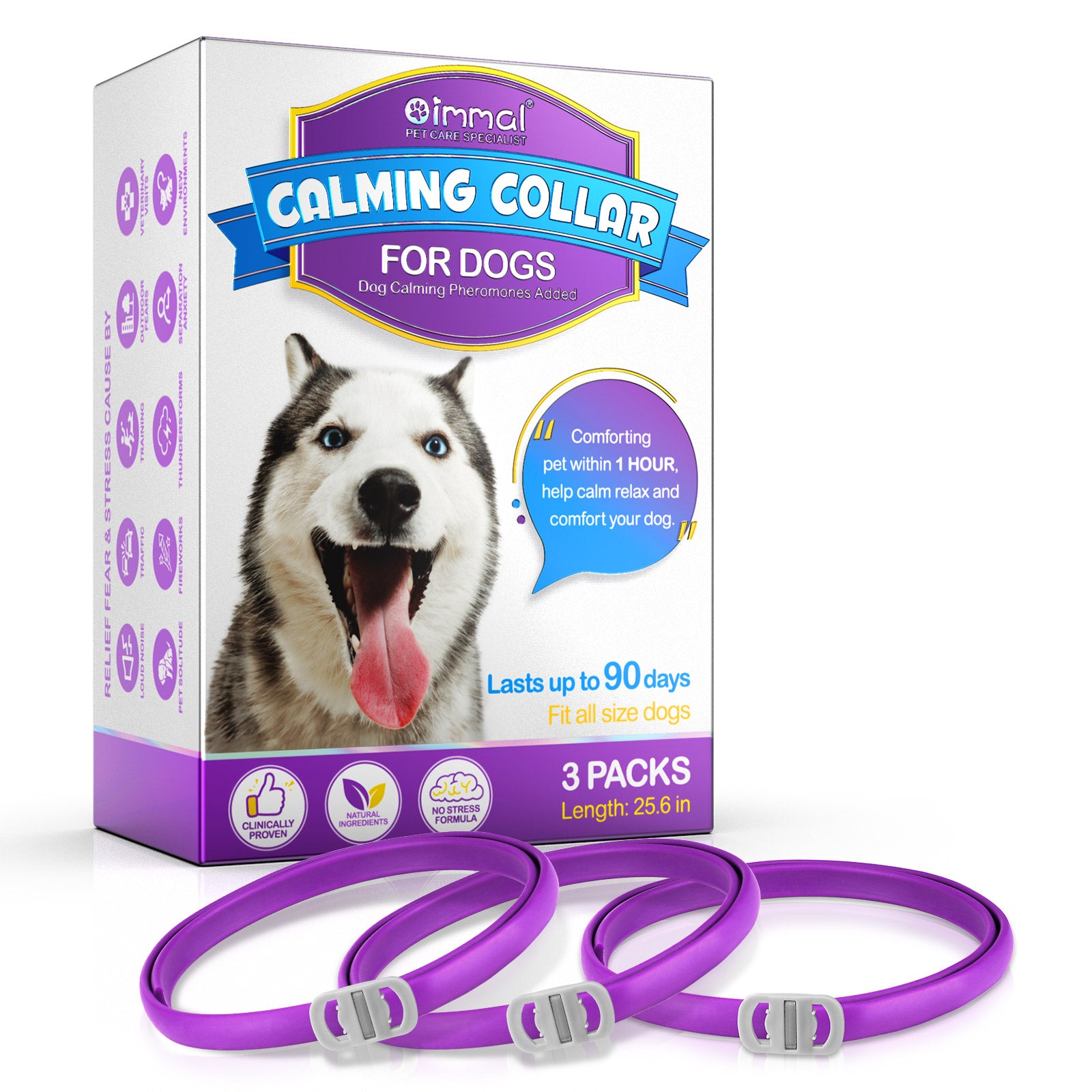 Canine top calming collar