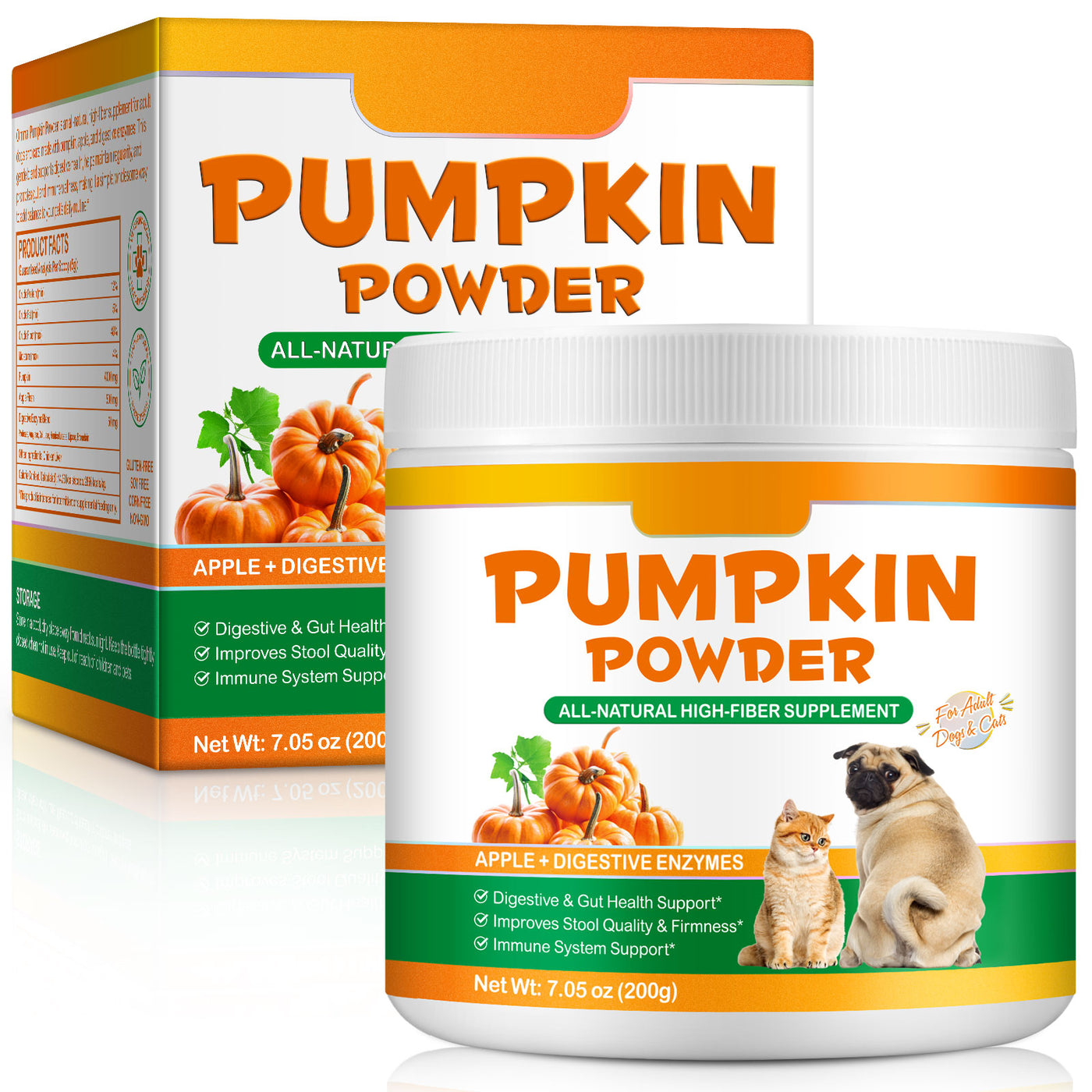 Oimmal Pet Pumpkin Powder 200g - 1Pack