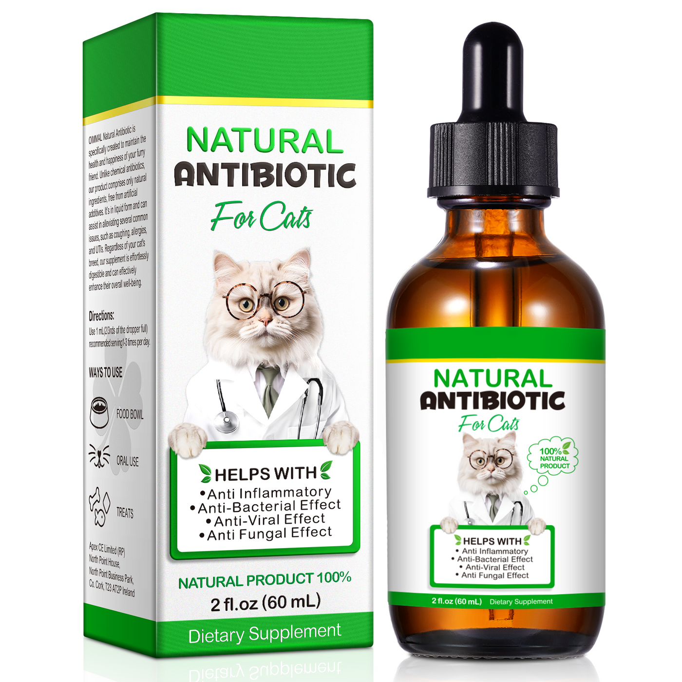 Oimmal Natural Antibiotic Drops for Cats