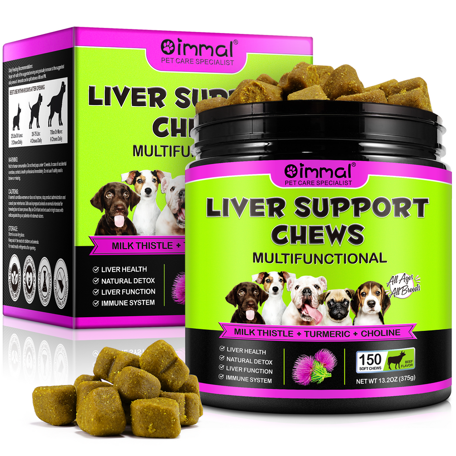 Oimmal 150pcs Dog Liver Support Chews