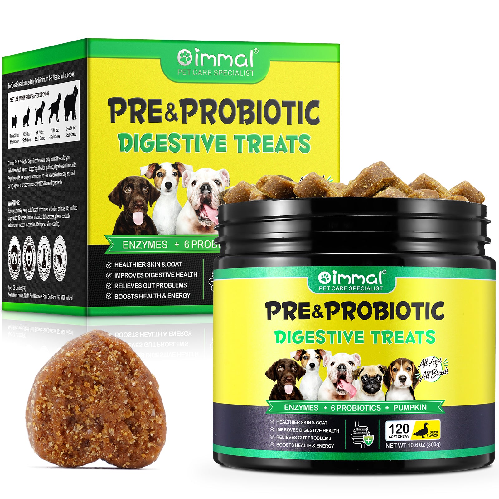 Oimmal Pre & Probiotic Digestive Chews - 2 Packs