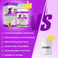 Oimmal 15-IN-1 Multivitamins Supplement for Dogs - 2 Packs