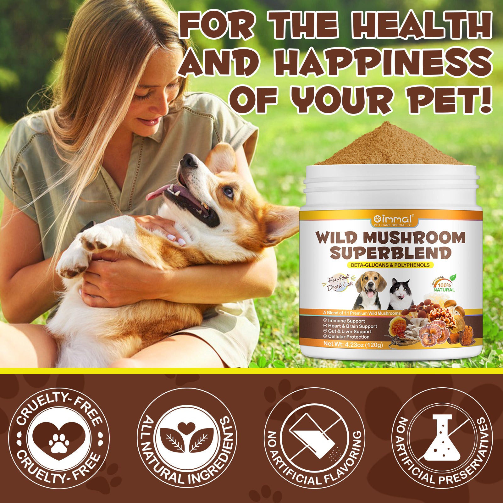 Oimmal Wild Mushroom Superblend 120g - 2Pack