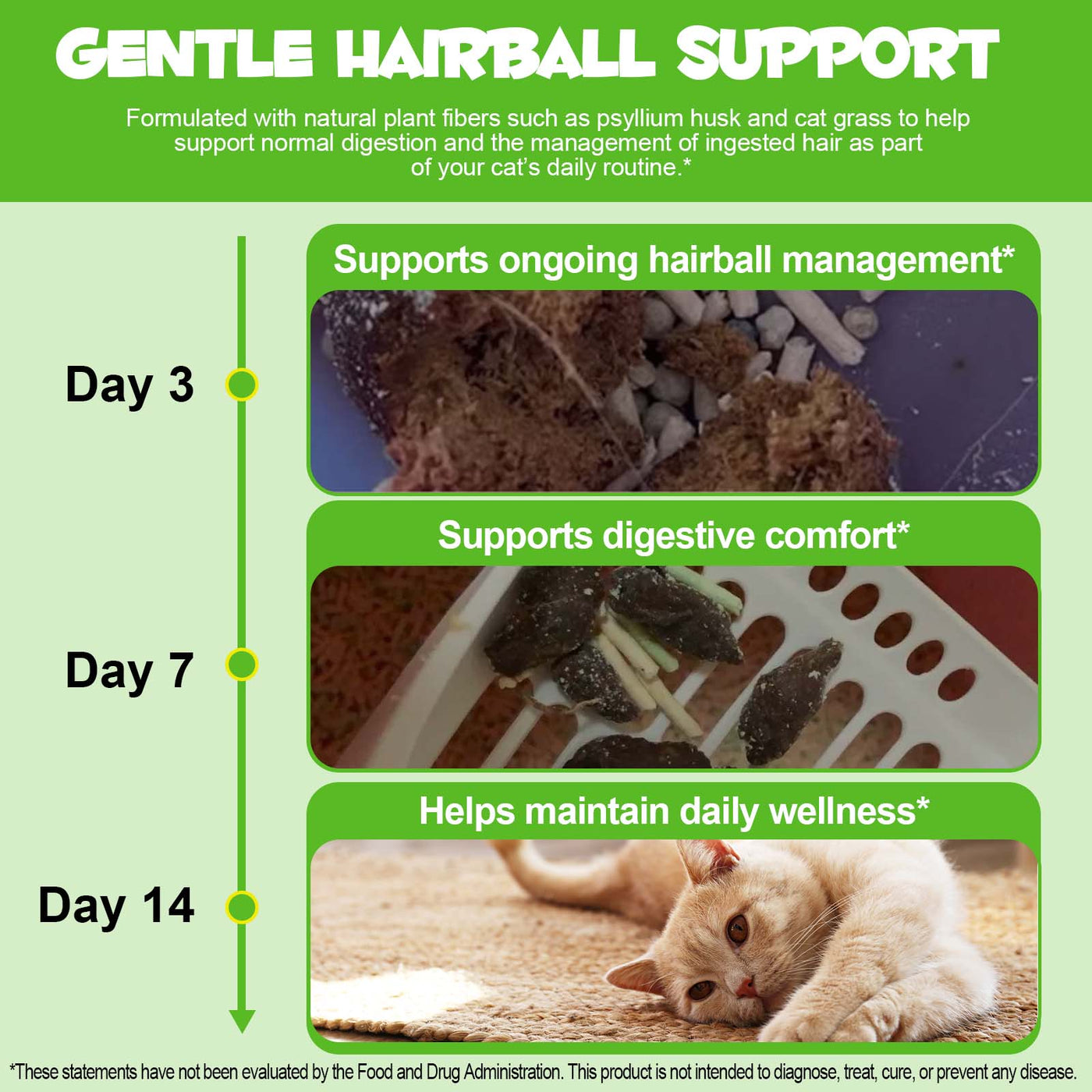 Oimmal Cat Hairball Support Drops 60ml - 1Pack